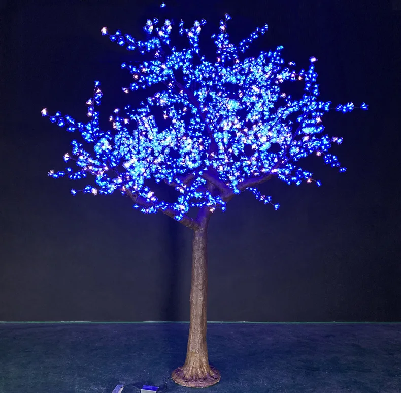 Rgb Tree 350cm Lighted Artificial Light Up Cherry Blossom Trees For