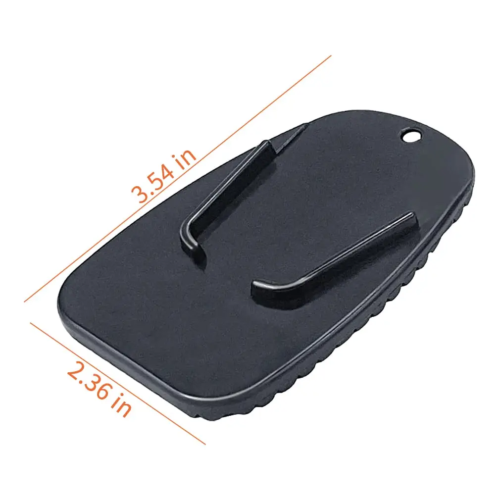 Custom Logo  Motorcycle Kickstand Pad Side Stand Support Plate Add Stability Kick Stand Coaster for Parking on Hot Pavement