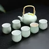 Set da tè Celadon con 7 confezioni regalo per teiere