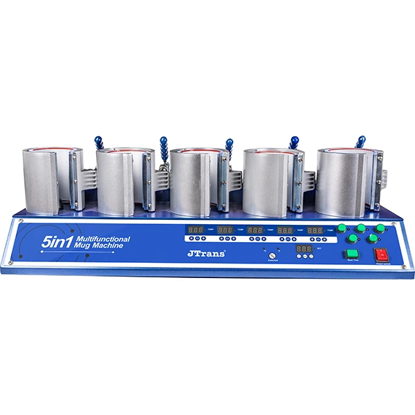 5 in 1 Mug Press Machine 11oz Bulk Printing Fast Efficient Digital Sublimation Heat Transfer for Ceramic Mugs