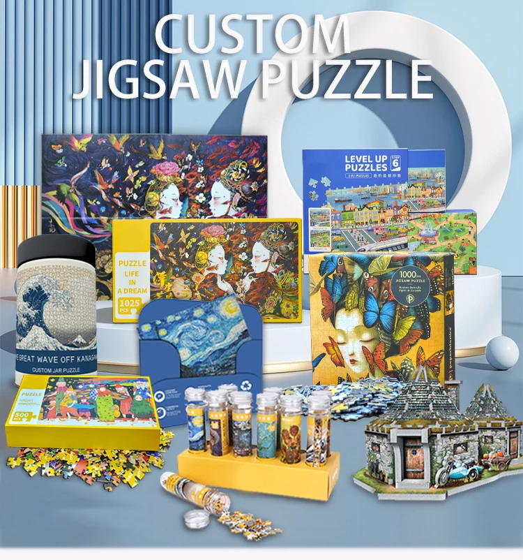 Custom Children Kids Paper Jigsaw Puzzle Game Toys For Kids Children