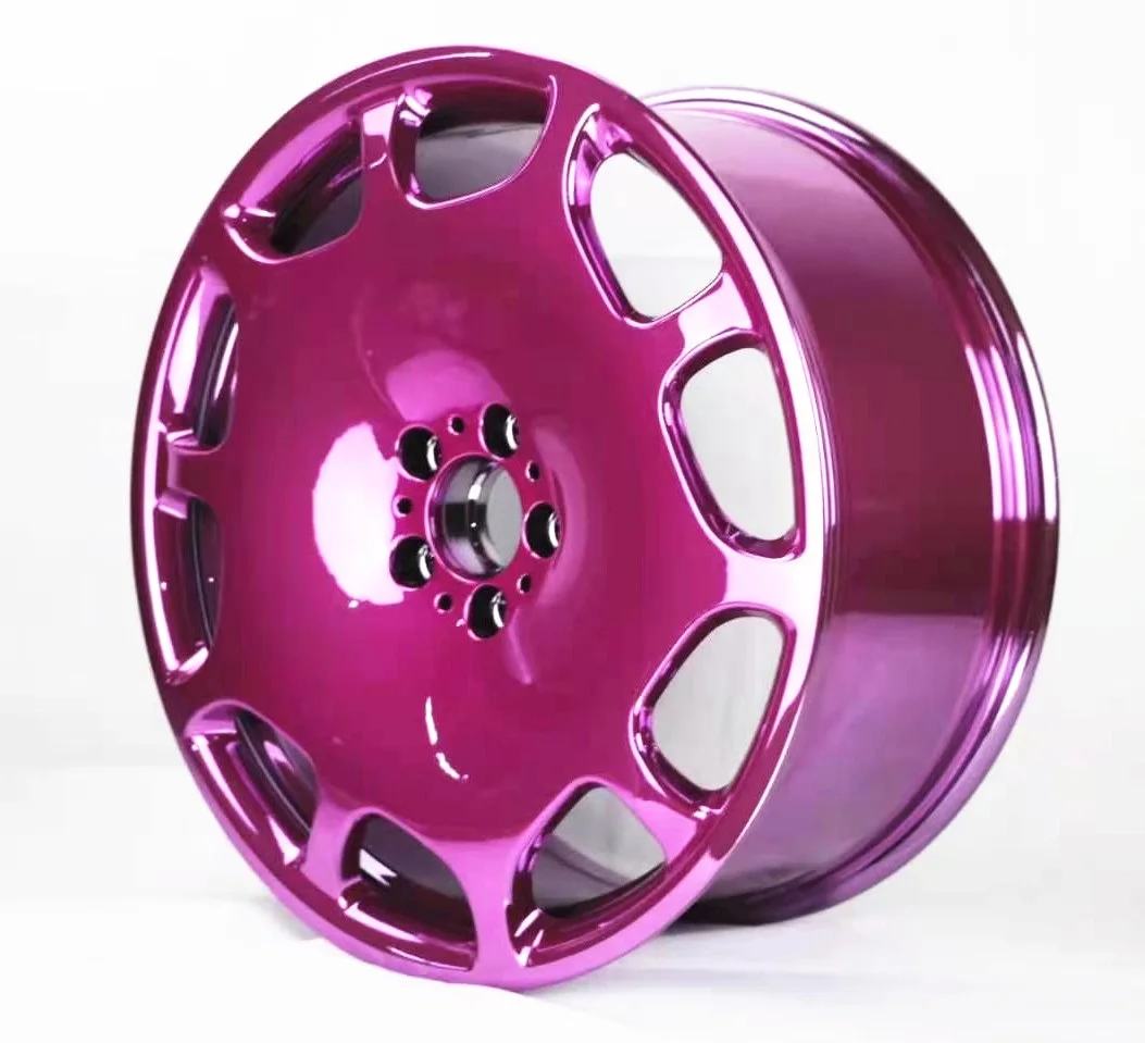 ピンクゴールドレッドシルバークローム乗用車ホイールリム