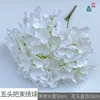Five-headed hydrangea bouquet LS white