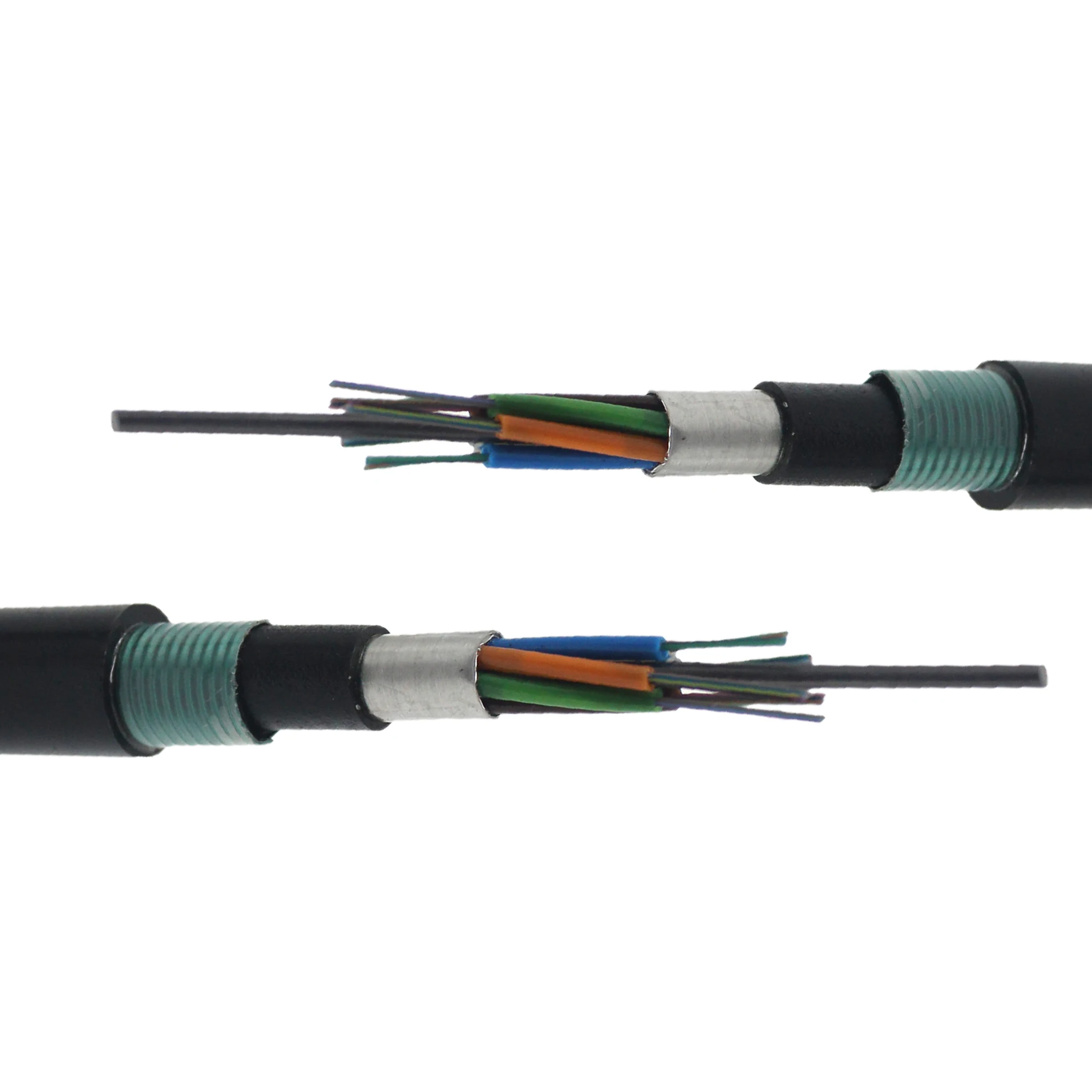 GYTS53 12F 24F 48F 96F Durable Steel Tape Armored Single Mode G655 G652d G657a1 G657a2 Underground Fiber Optic Cable