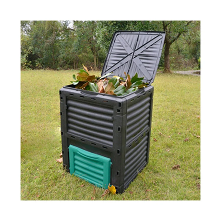 Vertak 300l Outdoor Large Capacity Fertilizer Composter Plastic Garden