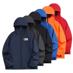 New Hooded Fashion Single-layer Windbreaker for Men and Women, Outdoor Couple Waterproof and Dirt-resistant Jacket.