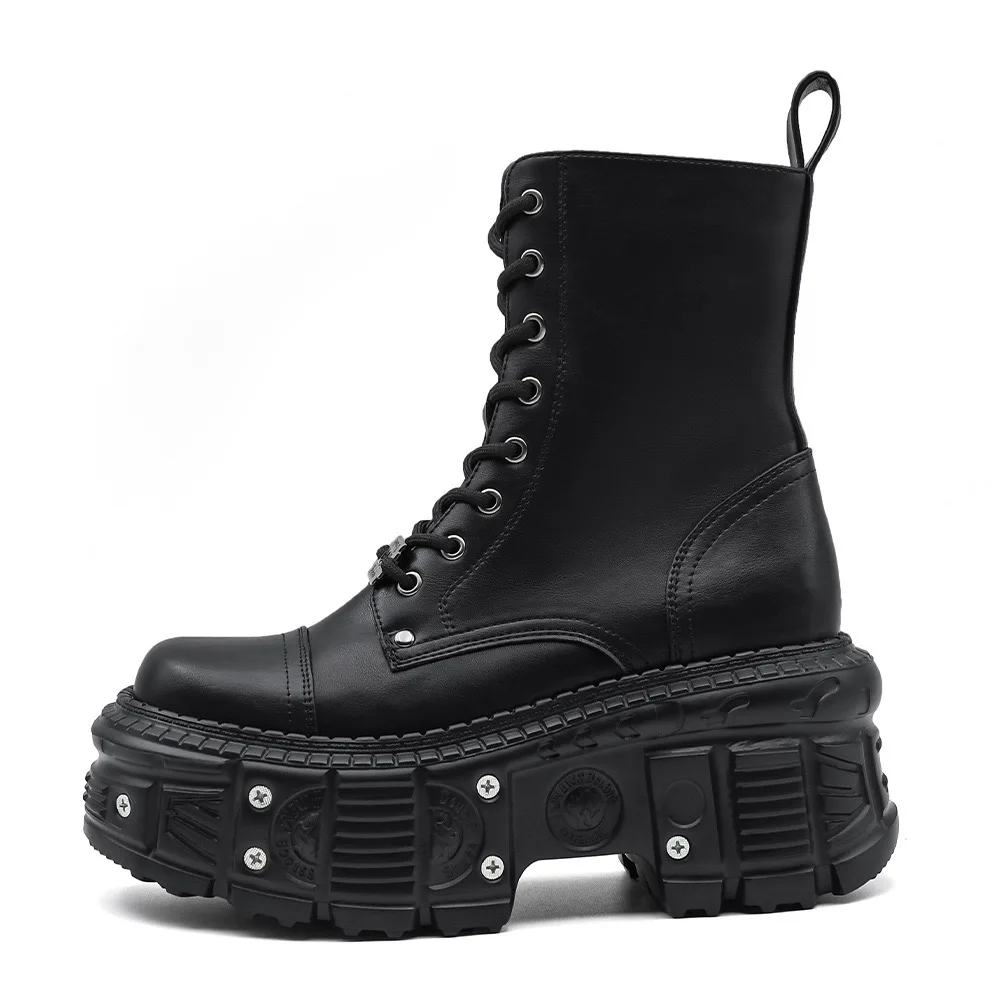 Novedad de 2024! Botines de plataforma Punk para mujer, zapatos