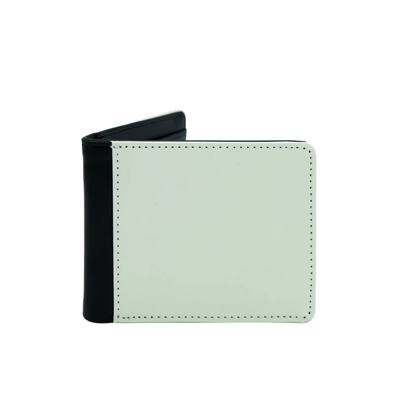 Front Pocket Sublimation Wallet Men Custom Your LOGO Thin PU Leather Slim Wallet