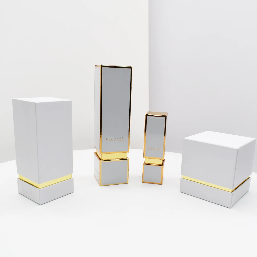 Luxury Cosmetics Packaging Box Texture Paper Fashion Attractive Design Paper Cardboard Box supplier