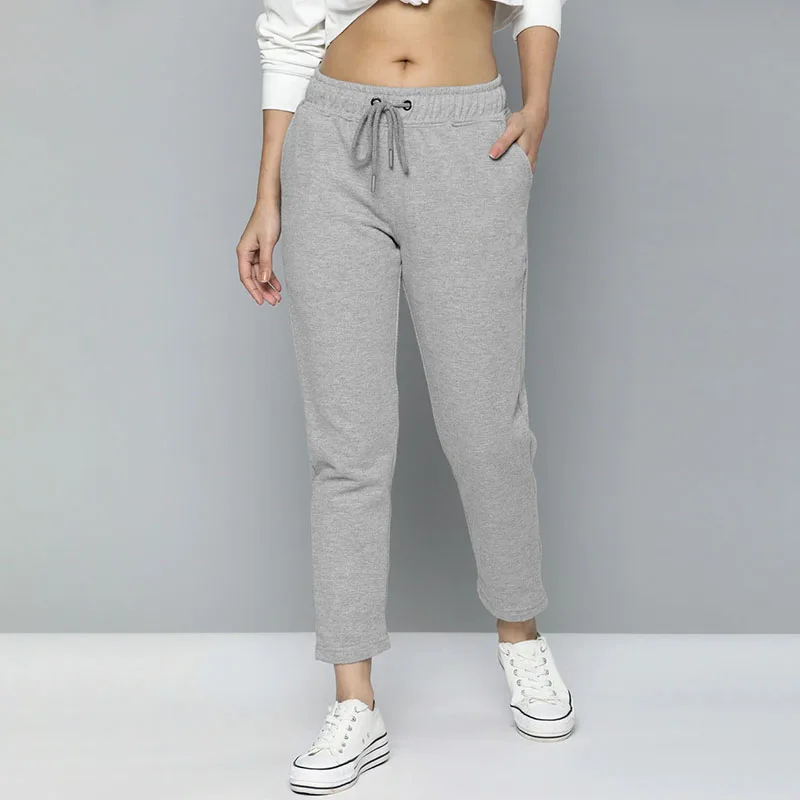 grey track pants for ladies