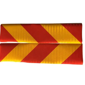 Chevron Yellow Red Reflective Truck Sign For Safety - Buy Reflective ...