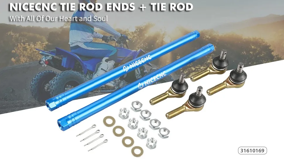 Nicecnc Left And Right Tie Rod With Ball Joints Tierod Ends For Yamaha