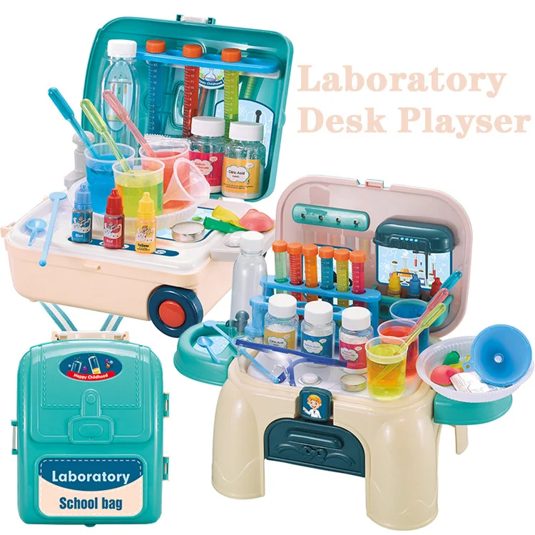 Educational Toys 42PCS Small Experiment Storage Table Simulated Science Experiment Toy Science Kit for Kids