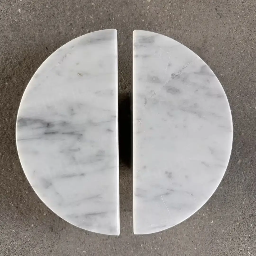 SH STONE Customizable Modern Style Travertine Cabinet Handle Pull Natural Stone Marble Knob for Kitchen and Bathroom