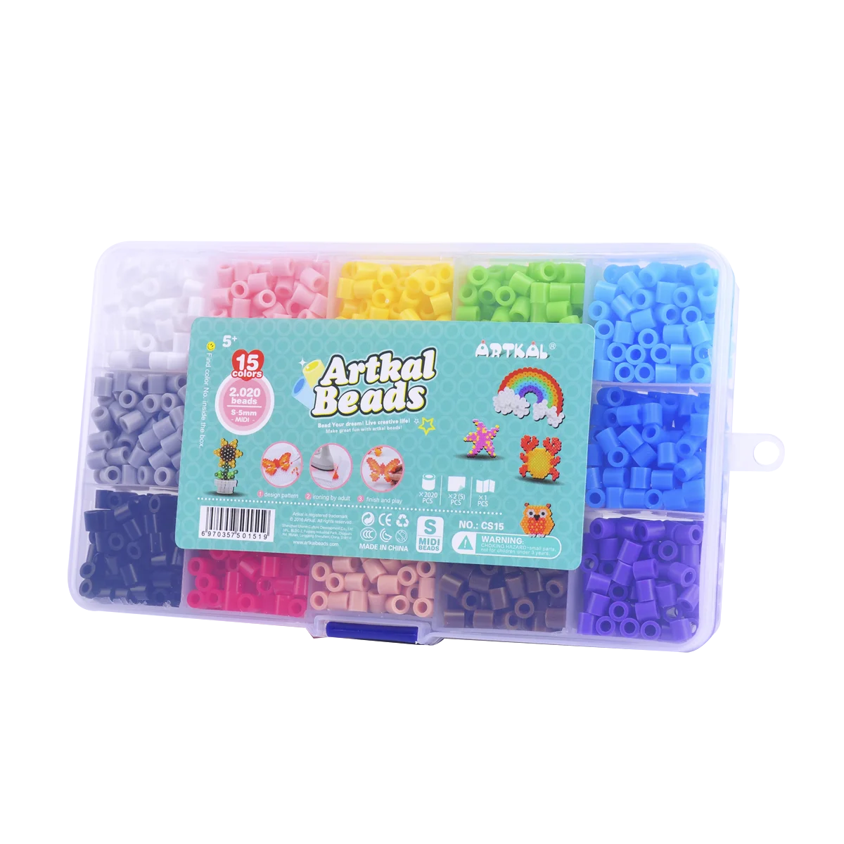 China Wholesale Educational Toys Artkal Beads 24 Colors 5mm Midi Hama  Perler Beads Fuse Bead Box Set Manufacturer and Supplier