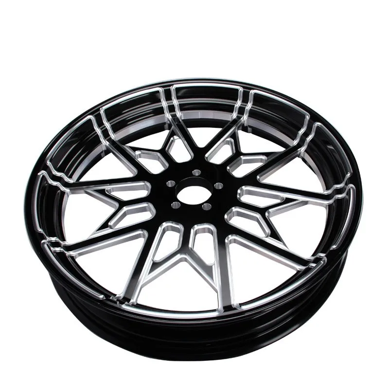 Китайская Фабрика изготовленный на заказ кованые алюминиевые колеса 21 дюймов переднее колесо двойной дисковый алюминиевое кольцо подходит для