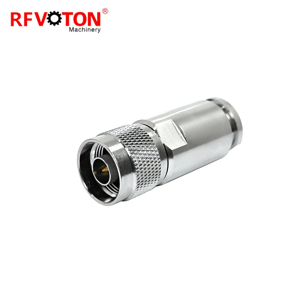 Factory Supply RF N Type Male Plug Macho Clamp Mounting for 10D-FB  WTR500 500 Cable Connector in Stock ROHS (rf) Coaxial Coax
