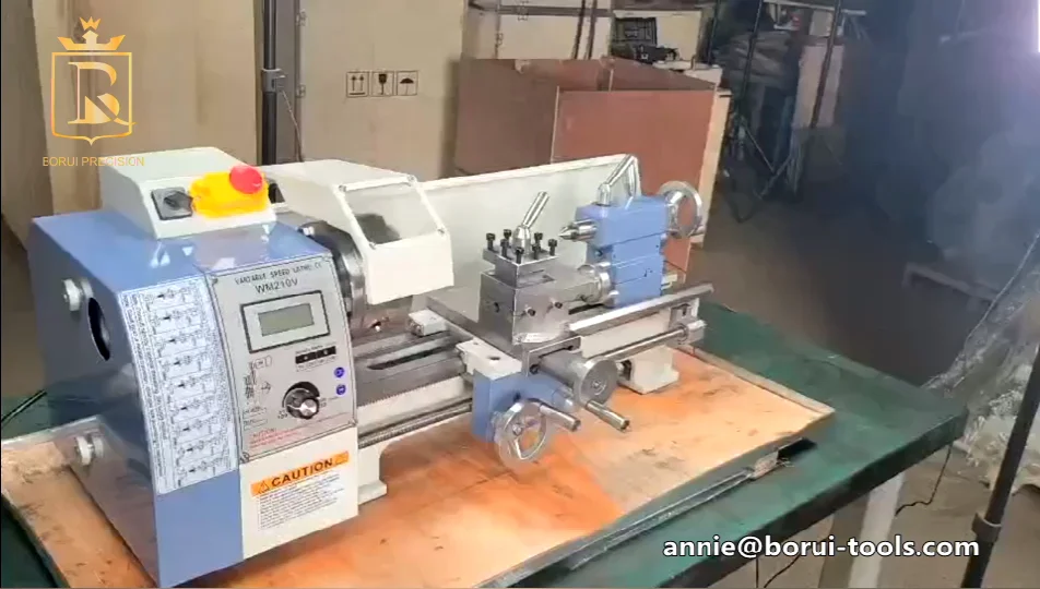 WM 210V ミニホビー旋盤機 - 軽作業対応、1年保証付き