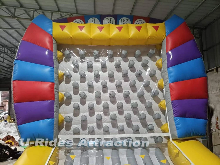 Carnival Event Inflatable Interactive Plinko Game Equipment for Party Rental PVC and Tarpaulin with Blower and 4m Power Cord