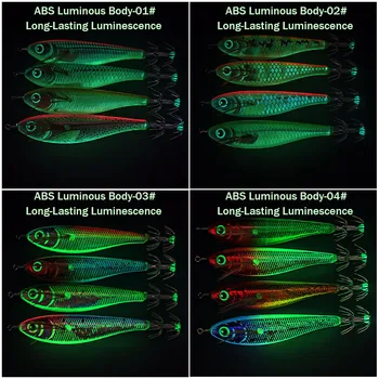 Wooden Shrimp Artificial Hard Bait Night-Luminous Balancing 80mm 107g No Hooks Fishing Lure – Hard Lure – view 5