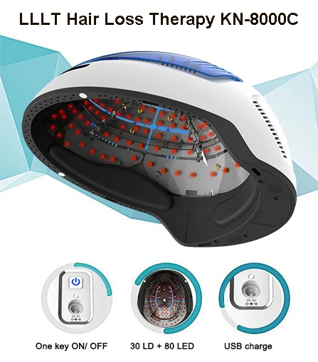 Light Therapy Kernel KN-8000C Laser Hair Growth Light 272 Diode Laser Cap LLLT Hat Hair Regrowth Grow Machine for Regrowth