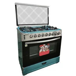 90X60cm 4 Gas +2 Electric Cooking Range Stove With Bakery Oven And Pizza