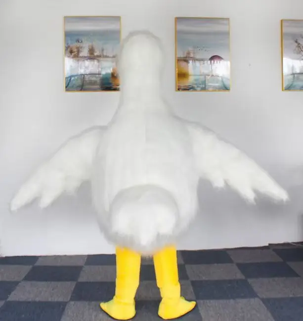 2 Meter Customized Inflatable Goose Mascot Costume with Printing logo