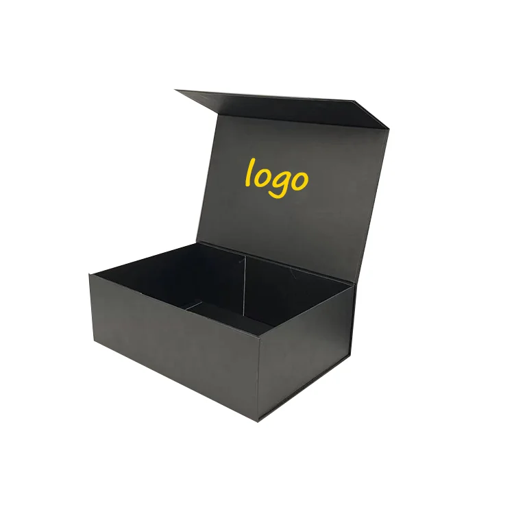 Boîte Cadeau Magnétique Luxe Thepaperbagstore - 220x170x50mm, Noir - Pour Mariage, Anniversaire