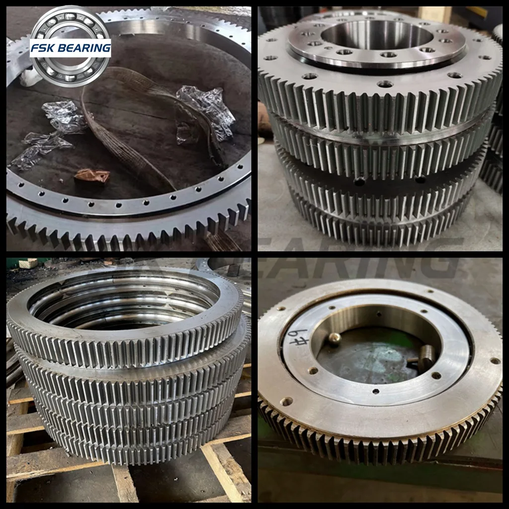 Heavy Duty RKS.122295101002 Turntable Bearings Slewing Ring 571*816 ...