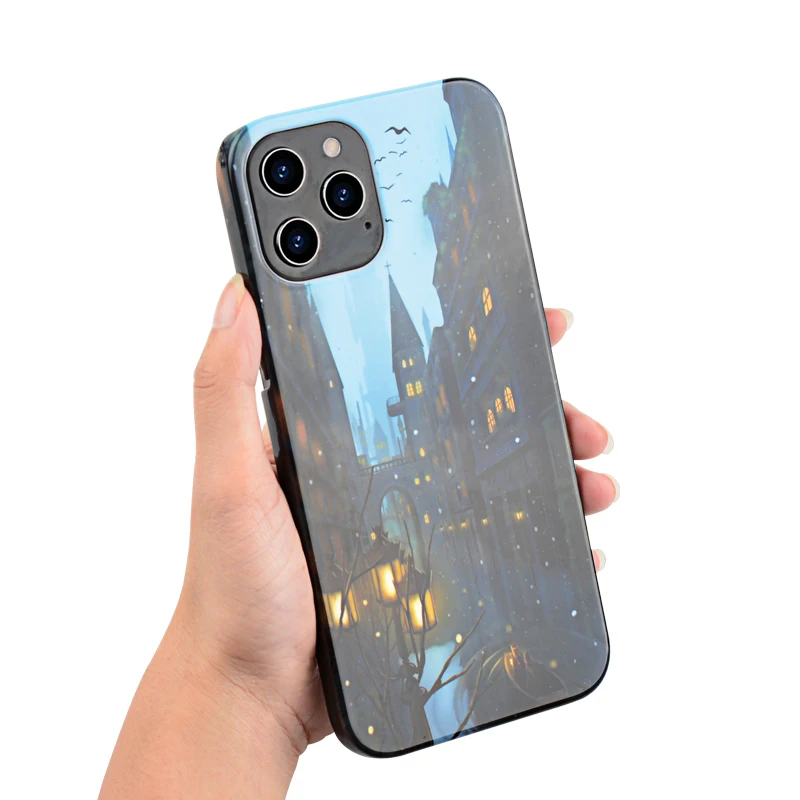 The castle pattern can be used for iPhone 12 Pro Max PC Halloween phone case to increase the festive atmosphere