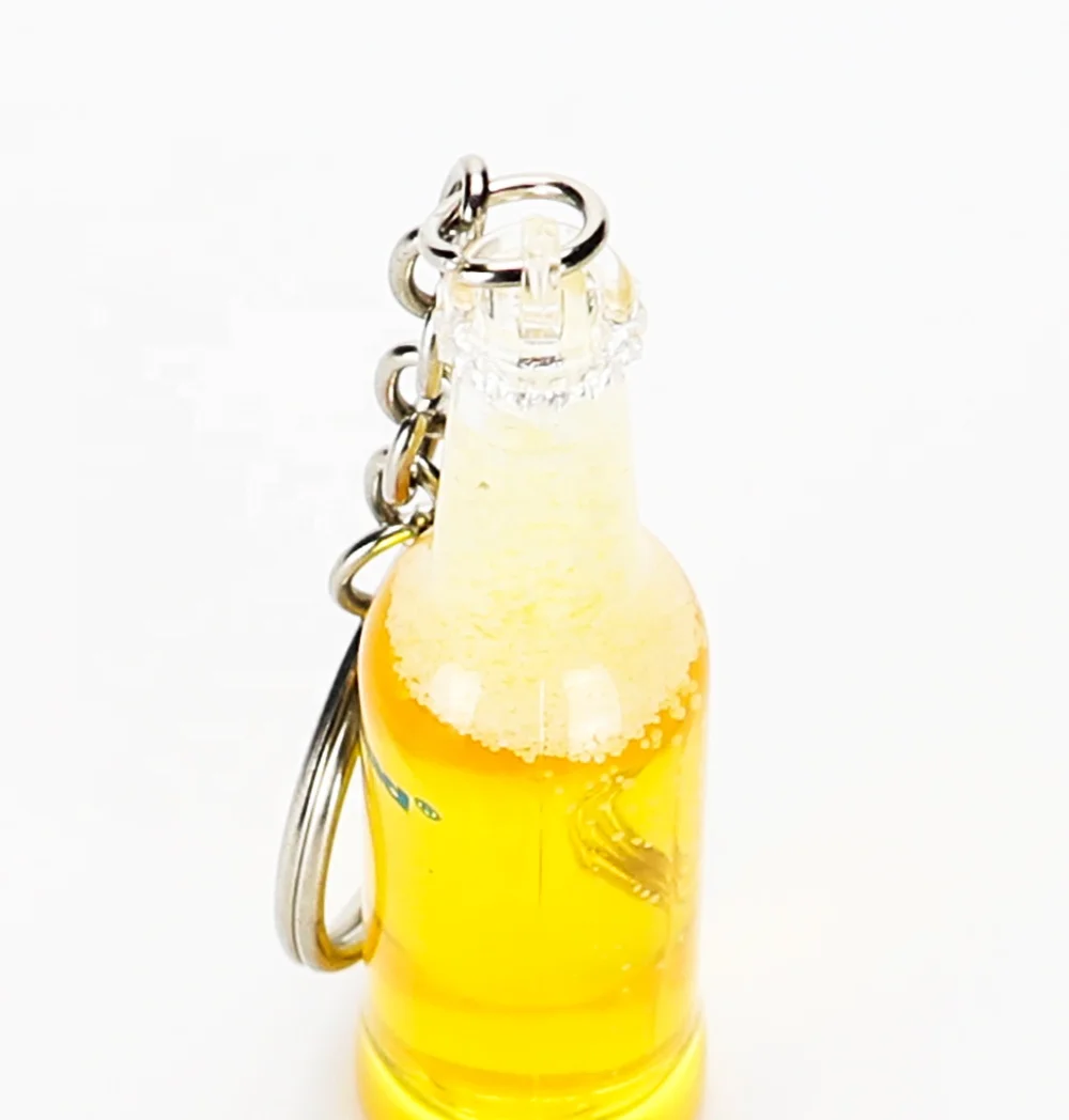 Acrylic PMMA Magic Pearl Crystal Upward  Sand Glowing Water Wine Glass Beer Bottle Bubble Coffee Juice Drink Keychain