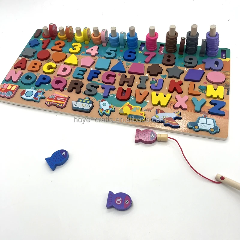 Wooden Number Blocks - Educational Sensory Toys for Kids