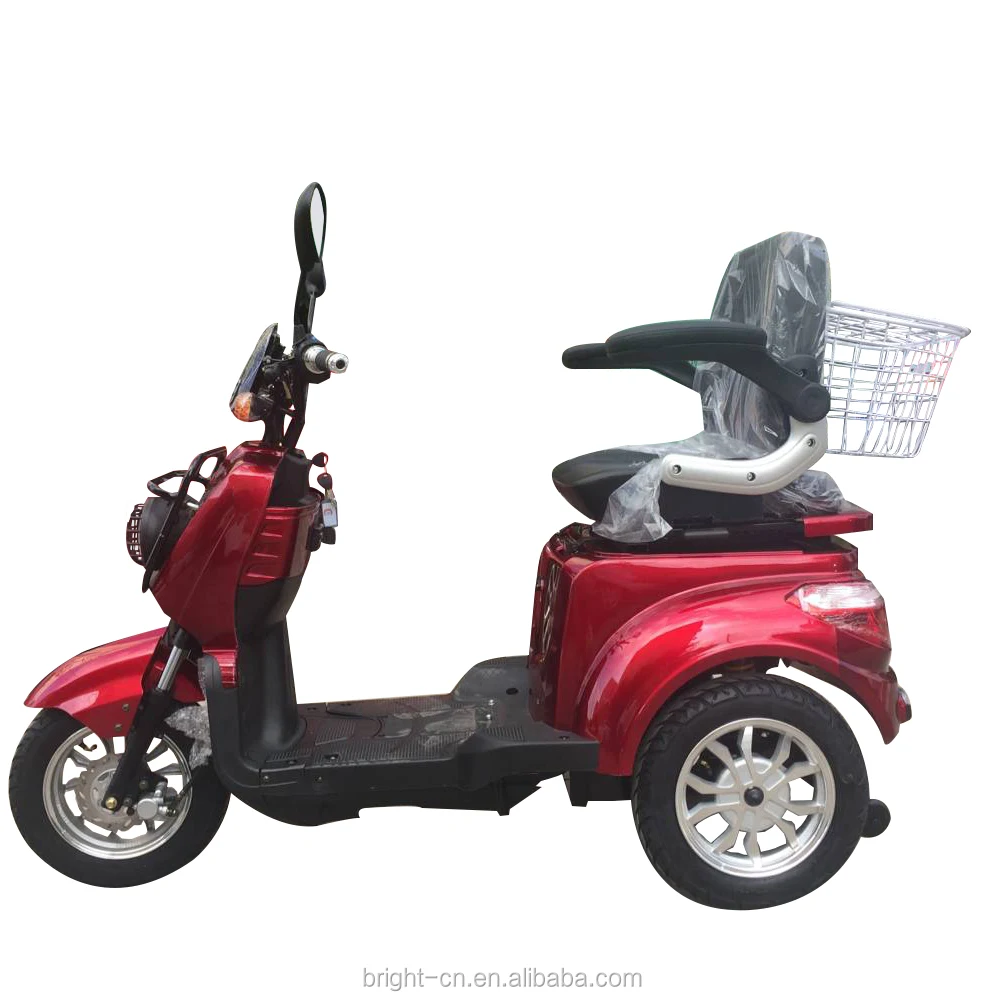 China Popular EEC COC Adults Three Wheel Handicapped Pedal Car 48v Auto Electric Tricycle for Disabled Open Body