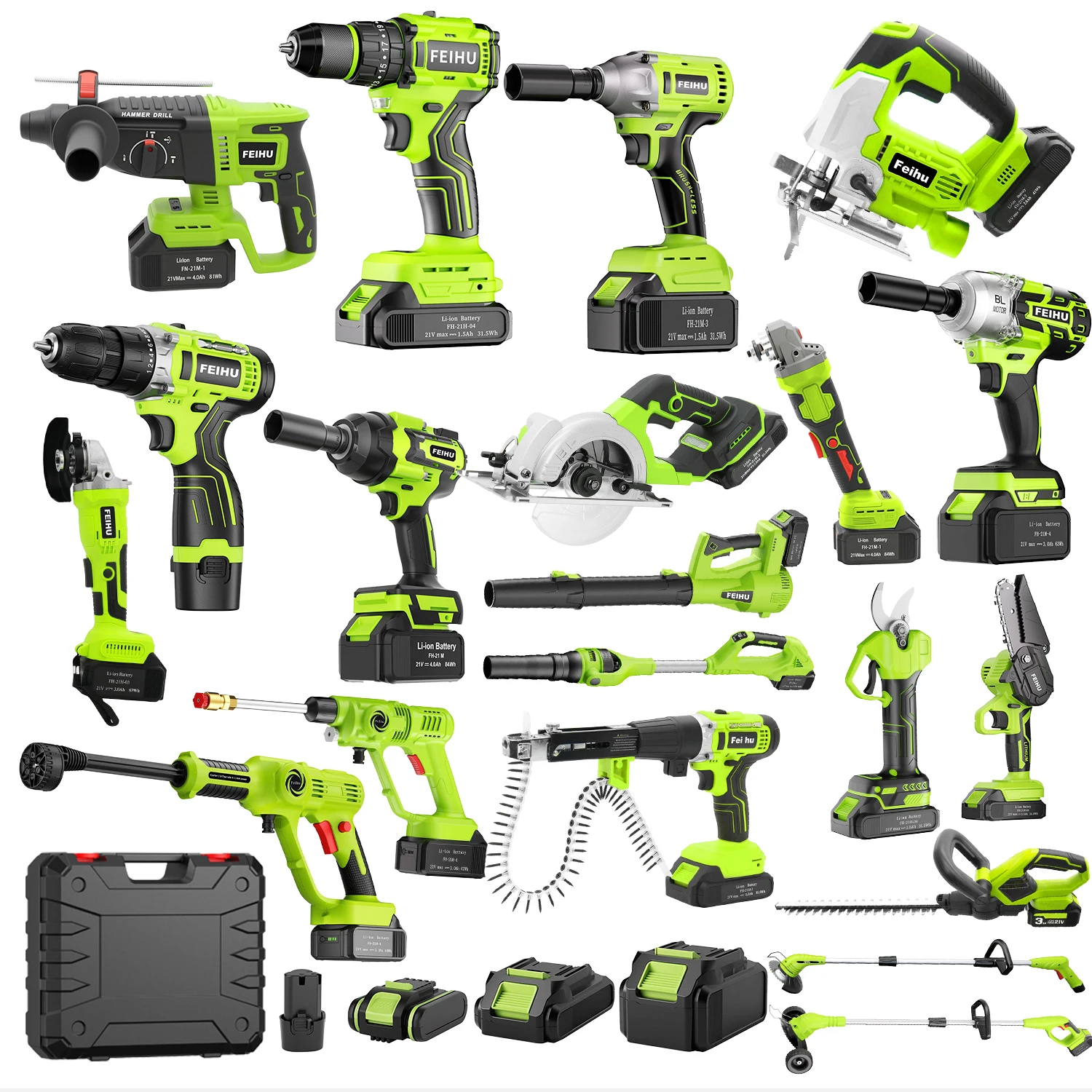 108PCS Hand Drill Tool Set Lithium Drill Tool Box Charging Power Screw Drivers Cordless Drill Power Tools Combo Kit