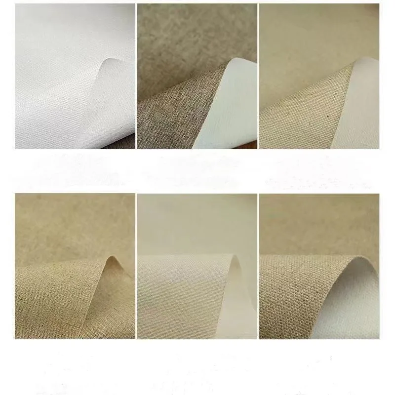 Pure Cotton Black Primed Hand Painting Oil Canvas Primed Art Canvas