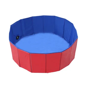 YY Thick PVC fiberboard Collapsible folding portable foldable pet dog pools for washing swimming with LOGO Brush Repair Patch