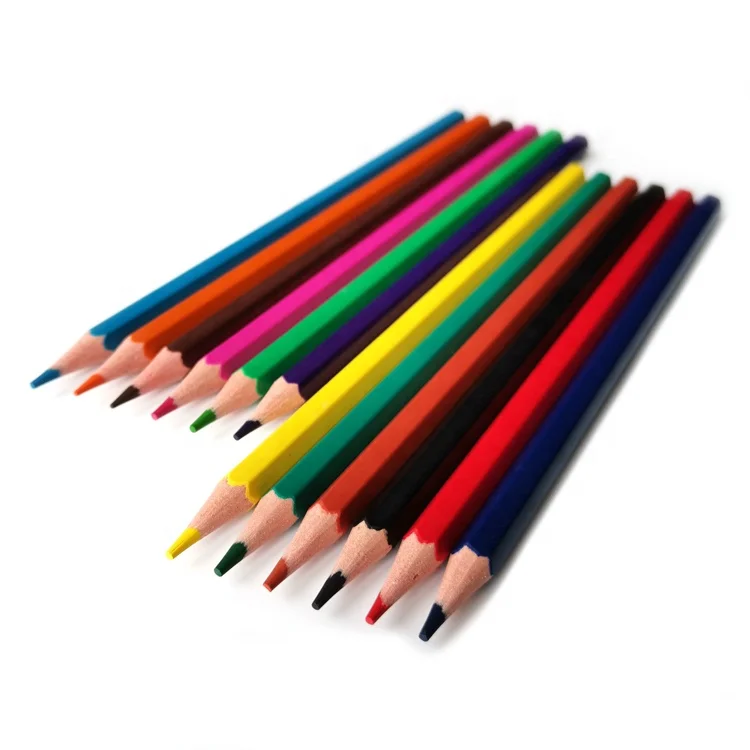 Hermidex 12pcs Jumbo Coloured Pencils for Kids