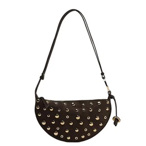 Factory Custom Vintage Fashion Women Handbags Designer Crossbody Bag Luxury Rivet Ladies Shoulder Bags