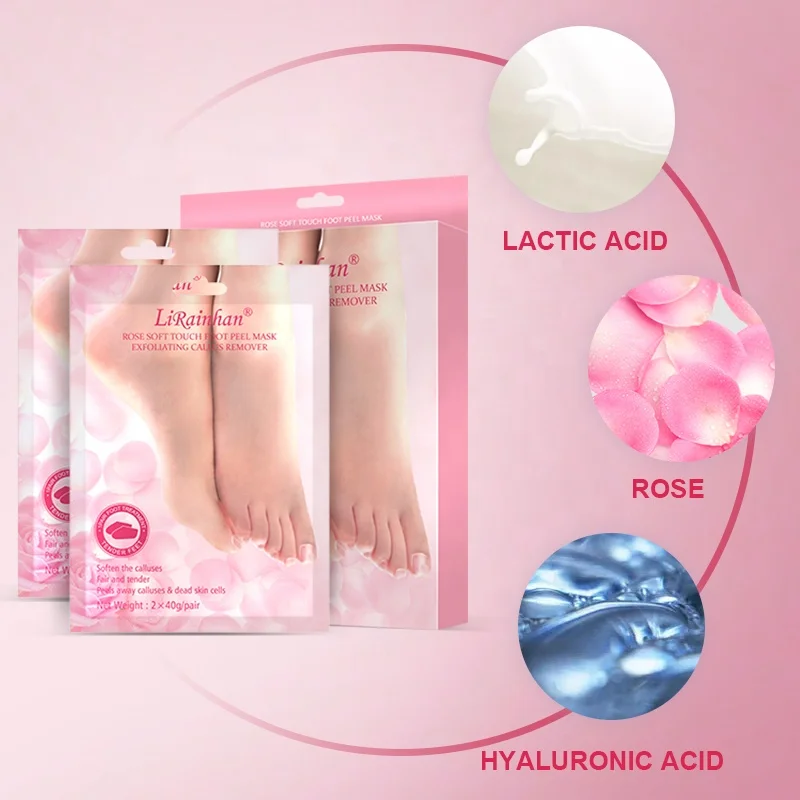 Rose Baby Foot Peel Mask Exfoliating Callus Remover Foot SPA Stock - China  OEM and Exfoliating Scrub price