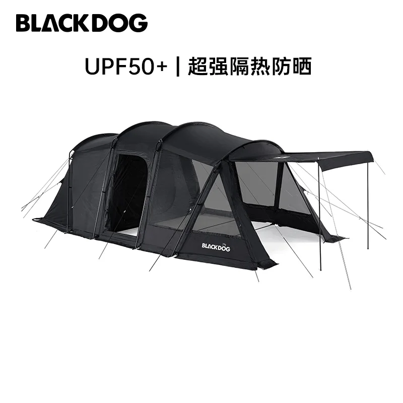 Уличная туристическая Всесезонная Солнцезащитная черная собака Blackdog Upf50 + туннельная палатка со снежной юбкой большая