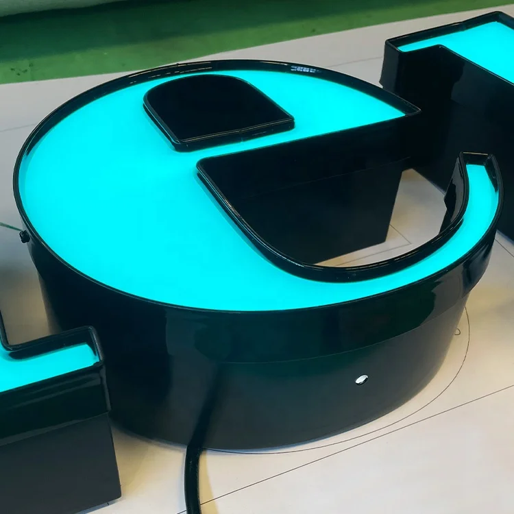 Cosun Custom Store Sign Led Design Shoes Shop Signboard Led Light Metal Letter With Large Led Light for Restaurant
