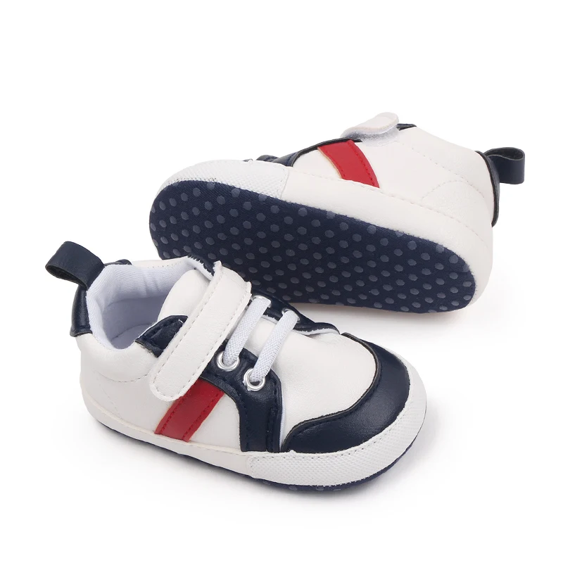 Spring and Autumn  Color Matching PU Surface Baby Walking Shoes Leisure Baby Shoes supplier