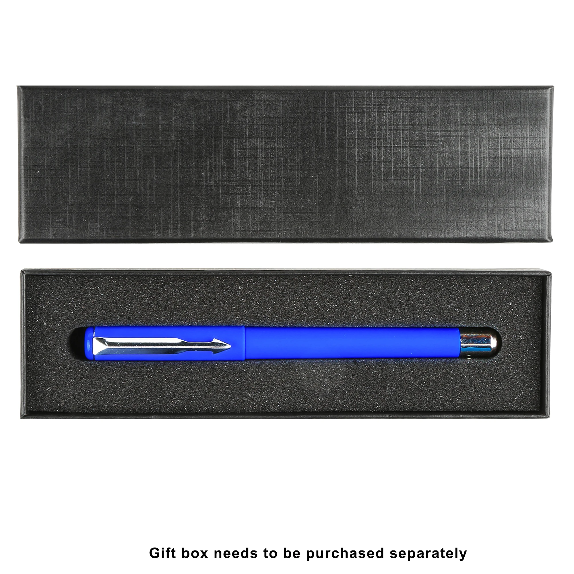 Werbe-Gelkugelschreiber aus Kunststoff mit individuellem Logo, 0,5 mm Strichstärke, weiße Tinte, farbig unbedruckt – ideal als Geschenk._voghion.com
