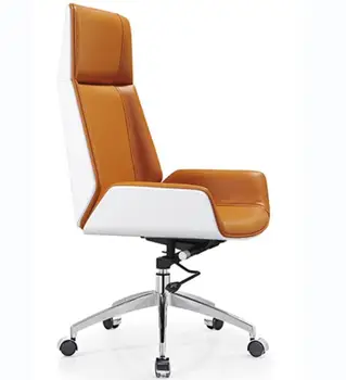High quality Executive Gas Lift  Boss Leather Luxury Swivel  Commercial Standard Arm  High Back Office Chair CEO Chair