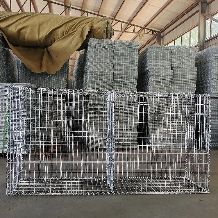 Easy Installation 2x1x0.5m Welded Gabion Basket Galvanized Gabion Sea Wall