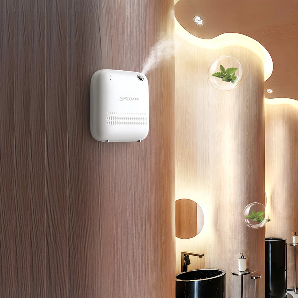 SCENTA Electric Air Freshener Aroma Diffuser Machine Automatic Spray Wall Mounted Nano Perfume Diffuser for Large Area in Home
