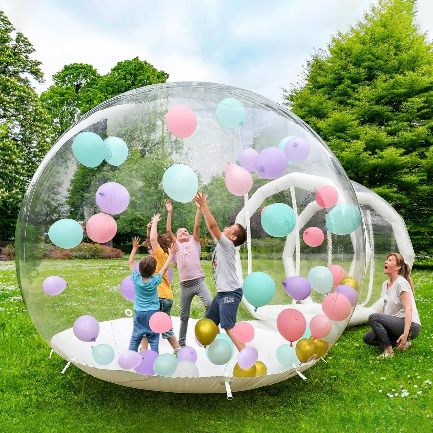 Customized Color Inflatable Bubble Tent with 0.65mm PVC Tarpaulin and 3 Years Warranty