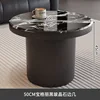 Bulgari black glass crystal side table50cm
