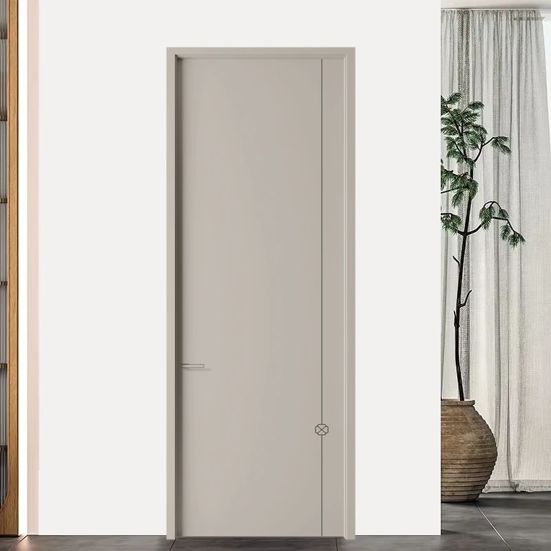 Modern MDF Interior Wooden Doors Anti-scratch Waterproof Sound Insulation