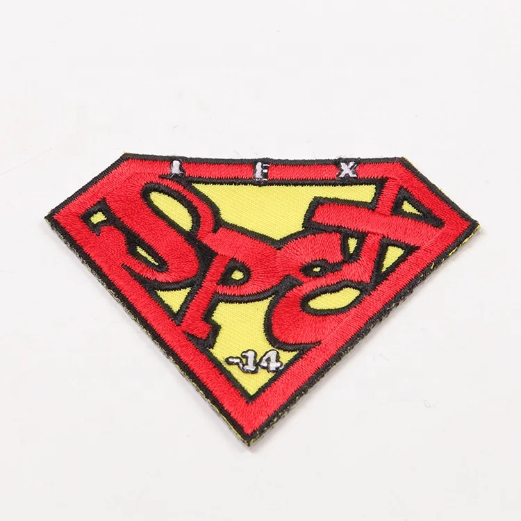 Sew on Embroidered Clothes Labels OEM Factory Custom Made Logo Embroidery Diamonds Patches for Hats